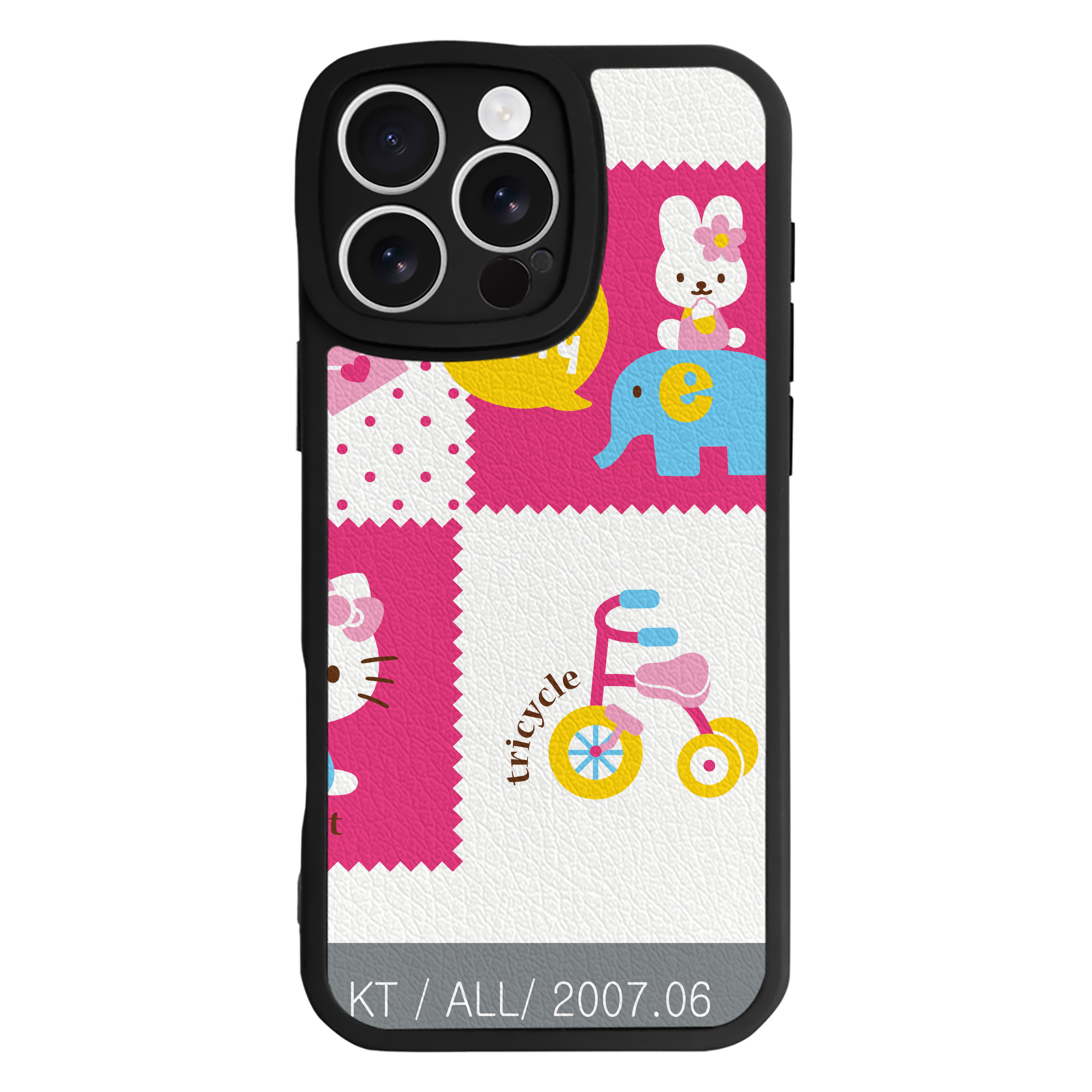 （画像用） Hello Kitty ハローキティ 【iPhone 16シリーズ対応】シリコンスマホケース（レザー調） 材質：シリコン